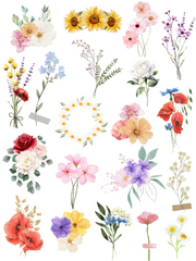 Stickerset "Flower" - Digital